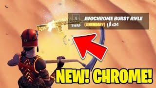 How to Evolve EvoChrome weapons by dealing damage & where to find chrome weapons in Fortnite