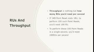 Request units and throughput estimation with Azure Cosmos DB