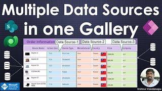 Multiple Data Sources in one Gallery Power Apps