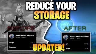 UPDATED! Decrease your MLBB Storage without Redownloading Resources | Reduced Storage Config