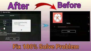 how to problem solve an error occured while exporting please try again.