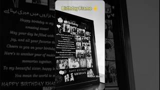 Alhamdulillah Delivered Unique Birthday Frame || SidArt World. #frame #birthdayframe #sidartworld