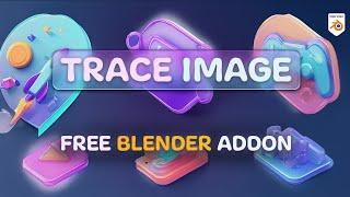 Free Blender Addon  Trace Gen - Easily Convert Images into 3D Shapes