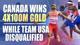 Men's 4x100m Olympic Final Full Breakdown | Canada Wins Gold While USA Gets Disqualified #olympics