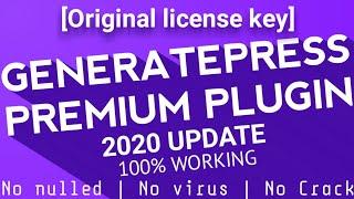 Here is GeneratePress Premium theme [Original Licence Key] GP Premium plugin (100% working Key)