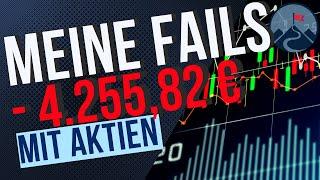 Meine Verluste mit Aktien -  Mehr als 4.255,82€ habe ich verloren !