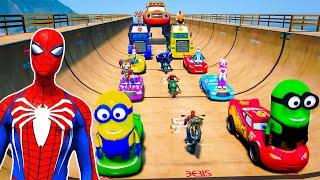GTA V MINIONS 4, INSIDE OUT 2 MOVIE, THE AMAZING DIGITAL CIRCUS Join in Epic New Stunt Racing Game