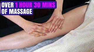Ultimate Relaxation Leg Massage Compilation - Over 1 Hour 30 Minutes