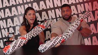 "5 MINUTES, NO CHANCE!" GIANT NAAN ROLL CHALLENGE Vs. Mr Universe Nathan De Asha |  @LeahShutkever