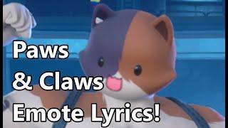 Fortnite Emote Paws and Claws Song Lyrics Korean & English Version