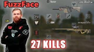 Faze FuzzFace & sprEEEzy - 27 KILLS - VECTOR GOD! - DUO - PUBG