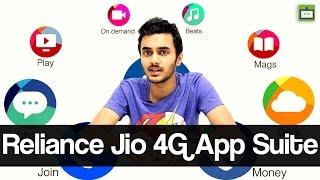 Reliance Jio 4G: Complete Overview of Reliance Jio 4G App Suite #GIZBOT