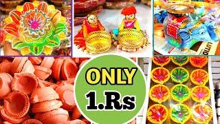 1Rs Biggest 🪔 Diwali Diya Wholesale Market Mumbai | Sion Kumbharwada | Diwali Decoration Market