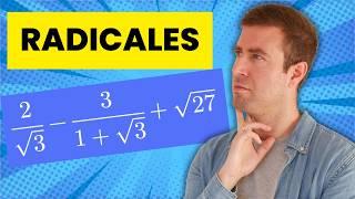 🟡 Sumas y Restas de Fracciones con RADICALES  Operaciones Combinadas