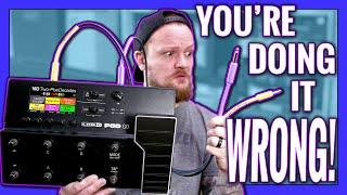 How to HOOK UP your multi effects unit with the POD GO