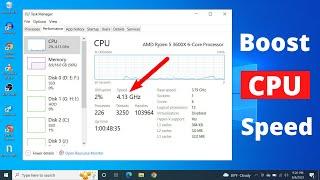 How to Boost CPU or Processor Speed in Windows 10 Easily