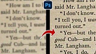 FIX BLURRY TEXT using Smart Sharpen in Photoshop 2025