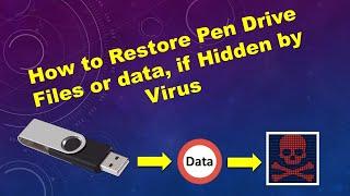 How to Restore Pen Drive Files or Data, if Hidden by Virus