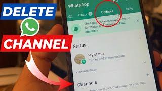 Whatsapp Updates Option Delete || Whatsapp Channel Delete