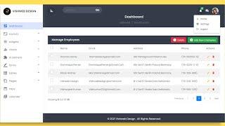 Part-2  Admin Panel CRUD Dashboard  Design | With Bootstrap5 , Html , CSS , JavaScript