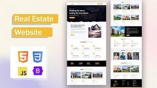 Build an Amazing Real Estate Website: Step-by-Step Guide Using HTML, CSS, and JavaScript