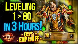 Insane! From 1 To 80 level In 3 HOURS! 85% BONUS EXP! Hurry UP | The War Within Leveling Guide