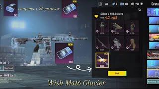 100 Classic Crates Opening On Wish M416 Glacier | Pubg Mobile