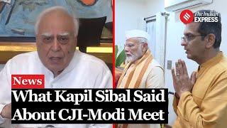 Kapil Sibal Criticizes Publicizing PM Modi's Visit to CJI Chandrachud's Private Ganesh Puja