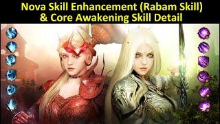 Nova Skill Enhancement (Rabam Skill) & Core Awakening Skill Detail (Timestamp & Subtitle Available)