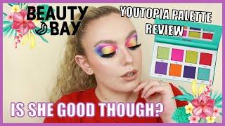 NEW BEAUTY BAY YOUTOPIA PALETTE REVIEW | Swatches, Tutorial & First Impressions | Auroreblogs