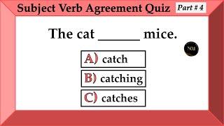 Subject Verb Agreement Quiz Part 4 | Grammar test | Can you pass this Quiz | No.1 Quality English