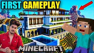 WE ARE MAKING OUR FIRST HOUSE LIKE MANSION | MINECRAFT GAMEPLAY #1