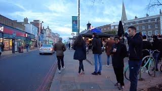 Walking around Clapham, Clapham High Street, Common, North Station, London Walking Tour 4K UK