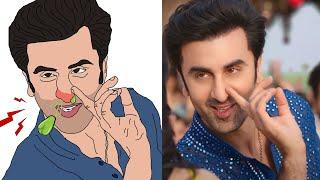 Show Me The Thumka Full Song | Tu Jhoothi Main Makkaar | Ranbir | Shraddha | Funny | Drawing meme