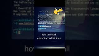 install Chromium in kali linux (how to)