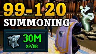 Fastest 99-120 Summoning Training Method in RuneScape 3