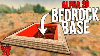 7 Days to Die: The NEW BEDROCK PIT HORDE BASE for Alpha 20 | Zombie Pit Fall Base 2022