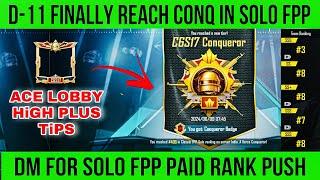 Finally reach conqueror in solo fpp C6S17 | Solo fpp rank push | solo fpp conqueror tips