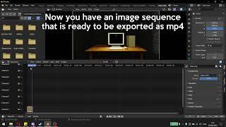 How To Render Image Sequences In Blender as MP4