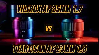 Viltrox Air AF 25mm f1 7 XF vs TTArtisan AF 23mm f/1.8 (ASPC Fuji/Nikon/Sony)