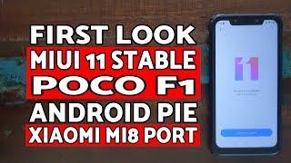 First Look Poco F1 MIUI 11 Stable | Xiaomi Mi 8 Port | MIUI 11 Stable Poco F1