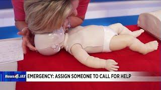 Emergency CPR for a child or infant