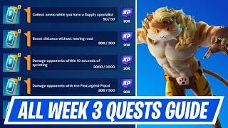 Fortnite Complete Week 3 Quests - How to EASILY Complete Week 3 Challenges in Chapter 5 Season 4