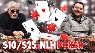 LIVE TEXAS POKER! $10/$25 No Limit Hold'em Cash Game | TCHLIVE 7/9/24