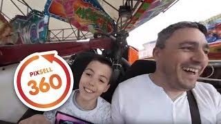 360 VIDEO: Crazy ride in amusement park Madi