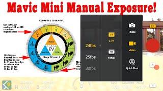 Mavic Mini Best Settings ⭕Manual Exposure ⭕White Balance ⭕24fps added in firmware update v01.00.05