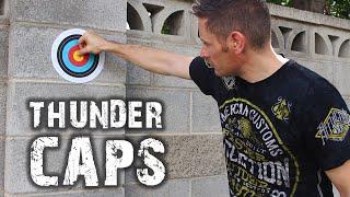How To Make Thunder Caps! TKOR's Exploding Stickers, Targets, and More Trick!