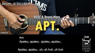 APT. - ROSÉ & Bruno Mars | EASY Guitar Tutorial with Chords - Guitar Lessons