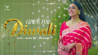 Vithika's Diwali Special Vlog | GRWM | Saree Draping | Make UP | Hair | EP- 189