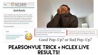 PearsonVue Trick | Does it work? | NCLEX LIVE Results!